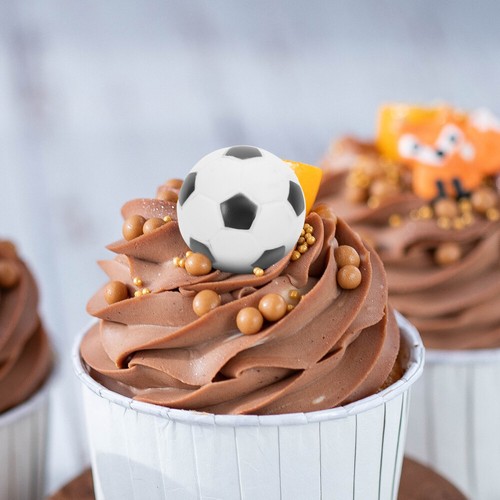 12 Pcs Football Cake Decoration Cupcake Topper Theme Party Picks Male - Picture 7 of 12