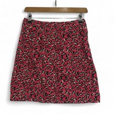 Marc by Marc Jacobs Mini Skirt UK 8 Animal Print Pink Mix Short Preloved
