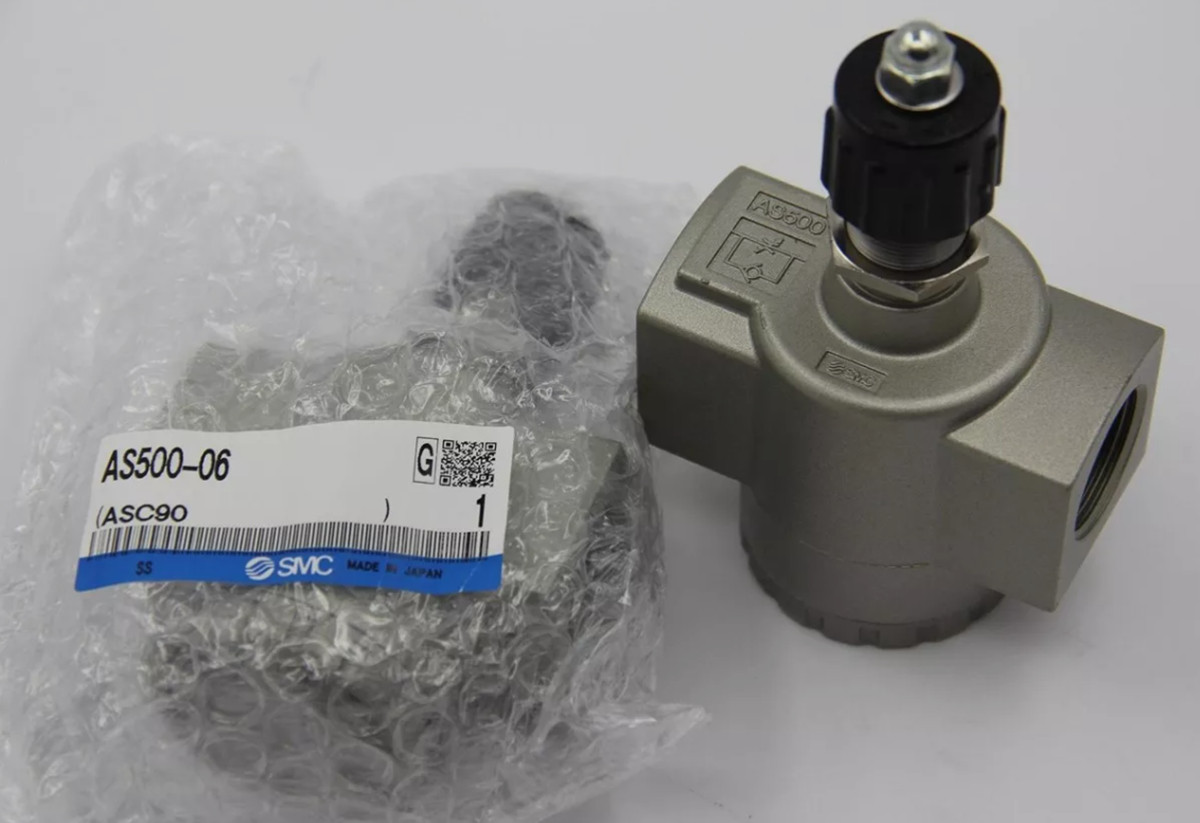 NEW SMC AS500-06 PLC Speed Control 3/4 pt, AS Flow Control Controller