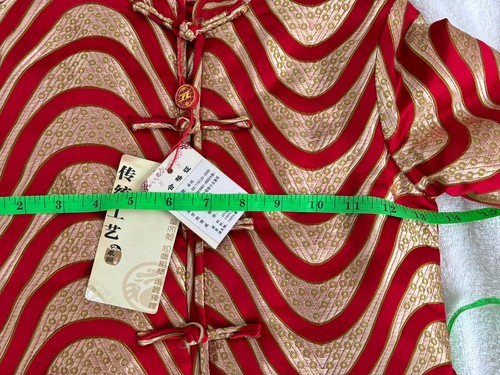 Little Girl's/Boys Chinese Red Silk Stripe Jacket Zhuoshang Brand - Picture 11 of 15