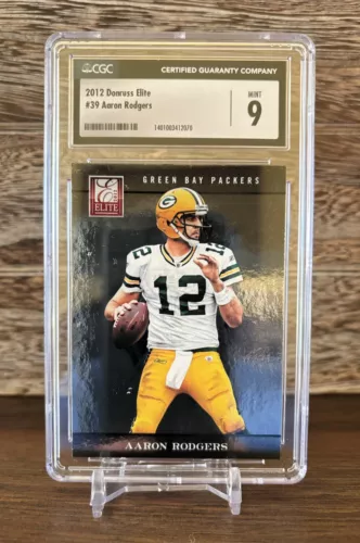 2012 Donruss Elite Aaron Rodgers #39 Packers CGC 9 Mint