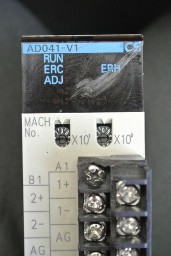 OMRON CS1W-AD041-V1 A/D UNIT - PLC ANALOG I/O MODULE - 4PT, MISSING CLEAR COVER - Picture 4 of 4