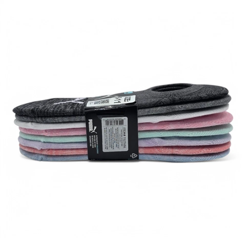 Mujer Puma No Show Calcetines Tobilleros 8 Pares Foto 4 de 4