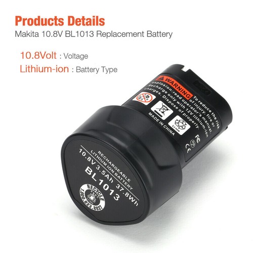 1-2Pack For MAKITA 10.8 Volt BL1013 BL1014 12V Li-ion Battery 195332-9 194550-6 - Picture 4 of 21
