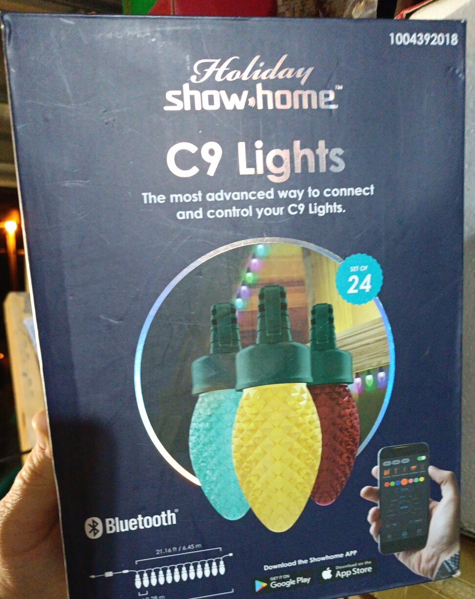 Holiday Showhome App Lights, C9 Holiday String Lights Bluetooth 24