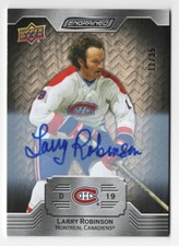 2023-24 Upper Deck Engrained Autograph White Birch #96 Larry Robinson 11/35 !!