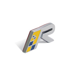 For Volvo Silver R Rear Boot Emblem Sticker Flag Logo Badge V40 V50 V60 V70 V90