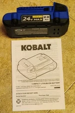 Kobalt 24V 2Ah Lithium Li-ion Max battery KB-224-03 2.0Ah New !!!