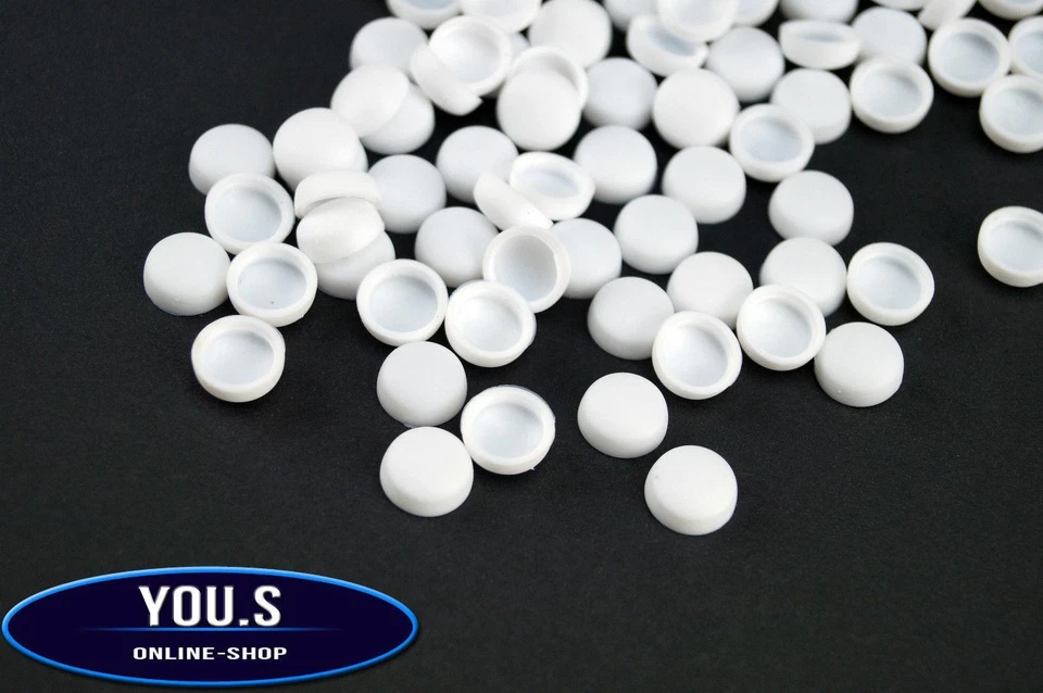 10 X Tapas De Tornillos Blancos Para Camión Coche Motocicleta - Imagen 1 de 1