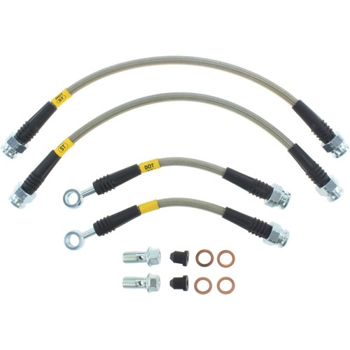 StopTech 950.40512 Rear Braided Stainless Brake Line Kit for 2006-2014 Ridgeline - Foto 2 di 2