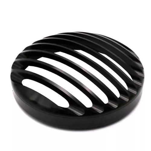 5 3/4" Black Headlight CNC Grill Bezel Cover For Harley Sportster XL 883 1200 - Picture 2 of 11