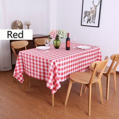 Rectangular Plaid Check Table Cloths Home Dining Table Cover Pastrol Tablecloth - Picture 10 of 20