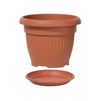 Terra DCE35 Blumentopf + Untertasse Aus Terrakotta