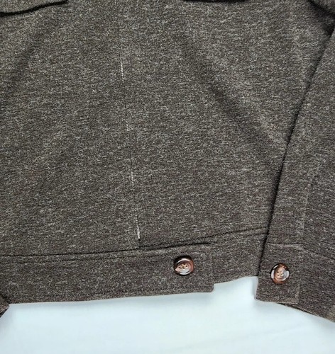 Topshop Womens S Moto Cardigan Jacket Coat Soft Mock Collar Full Zip and Snap - Picture 5 of 11