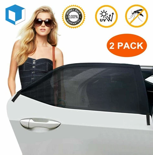 Car Window Screen Mesh Cover Privacy Mosquito Bugs Net Sun UV Protection Camping