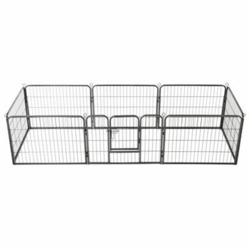 Pet Dog Playpen 12 Panel Safety Fence Puppy Exercise Enclosure Yard Cage Kennel - Picture 10 of 10