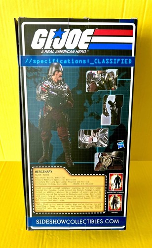 1/6 G.I. JOE MAJOR BLUDD COBRA MERCENARY SIXTH SCALE FIGURE SIDESHOW~MIB - Picture 3 of 9