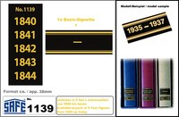 Jahreszahlen-1840-1841-1842-1843-1844-Signetten-Aufkleber SAFE-1139