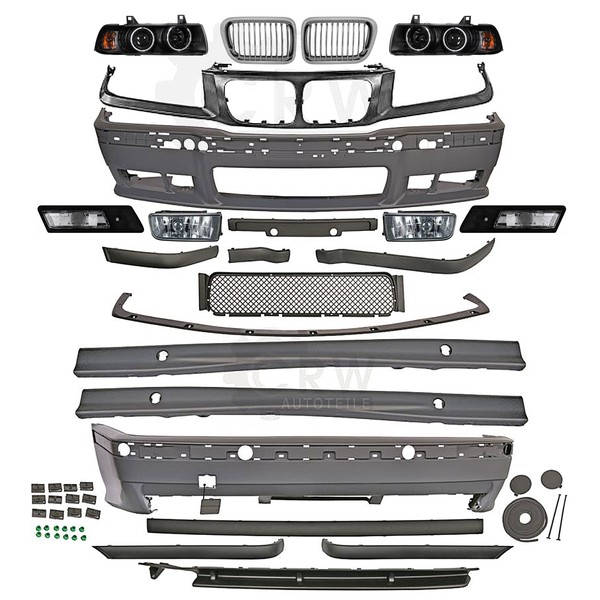 Bodykit StoßStangen Schweller Grill Sport Optik FüR BMW 3Er E36 96-99-image