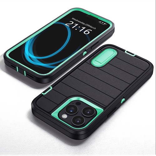 For iPhone 12/12 Pro/Pro Max Shockproof Case Hybrid Stand Cover Screen Protector - Picture 12 of 39