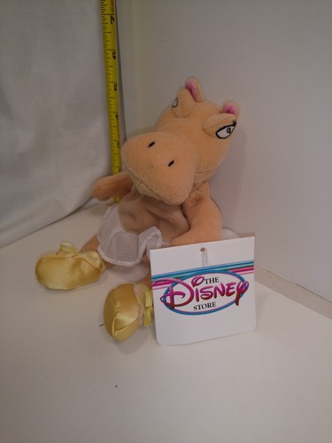 Disney Store Hippo Fantasia Plush Beanie Doll 9in NWT - Picture 2 of 2
