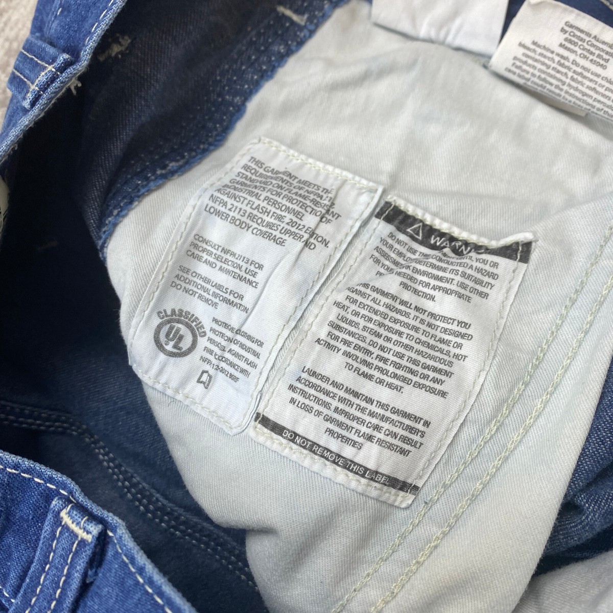 Carhartt FR Pants 36 Blue Jeans Denim Flame Resistant 2112 CAT Arc