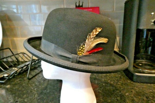 FUR FELT BOWLER DERBY STEAM PUNK 