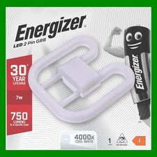 2x 7W (=16W Retrofit Replacement) LED GR8 2 pin 4000K 2D Light Bulb Double D