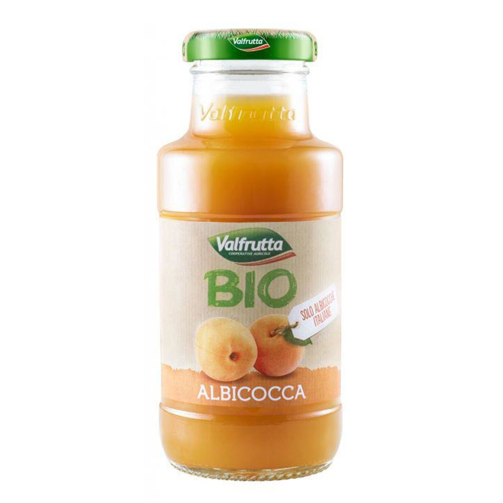 Valfrutta Succo di Frutta BIO Nettare Albicocca 24 Bottiglie da 200 ml