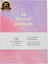 Betterday Studio 30 Days of Gratitude & Positive Mental Health Journal, Gratitud