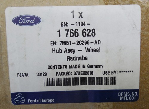 Ford Radnabe hinten Focus + C-Max + Cabriolet Ford-Finis 1766628 7M51-2C299-AD - Picture 2 of 11