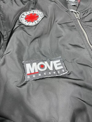 Pull & Bear w/ Red Hot Chili Peppers Patches Black ZipUp Jacket