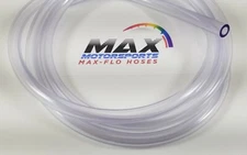 6’ x 1/8” (3.2mm) ID x 1/4” OD CLEAR FUEL LINE GAS TUBE SMALL CARB VENT HOSE