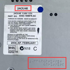 UNLOCK CODE JA Serial FOR JAGUAR X Type S Type XJ XE XF XK8 RADIO CODE PIN CODE