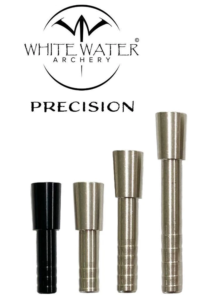White Water Archery Precision Stainless Steel Half-out Inserts 5/16″ – .204" ID