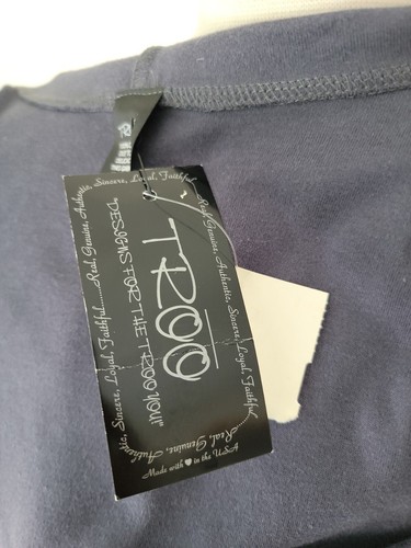 Troo Zip Up Yoga Hoodie Bling Budda And Karma Grey Size Small/XS New - Picture 8 of 11