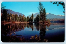 c1960 Idaho ID Vintage Postcard Holland Lake Enchanting Waters Swam Mountains