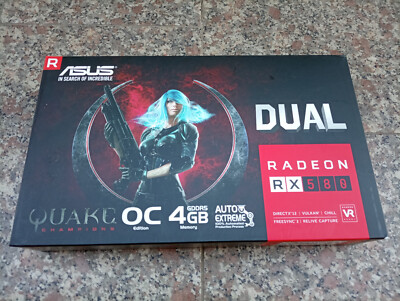 Originalverpackung von ASUS Dual Radeon RX 580 EAN 4712900731668