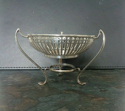 Edwardian Sterling Silver Bon Dish by Mappin & Webb h/m 1908 Birmingham - Picture 10 of 11