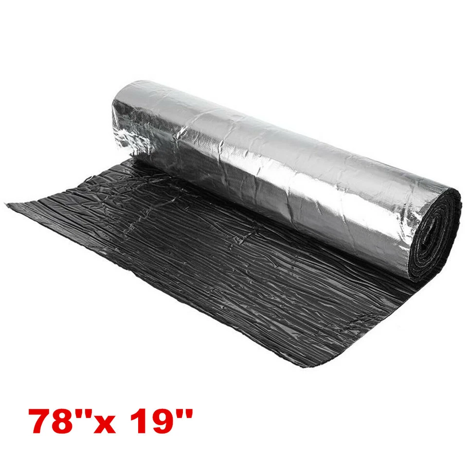 Alfombrilla amortiguadora de sonido de piso para capó de coche grueso de 10 mm material de aislamiento Foto 2 de 4