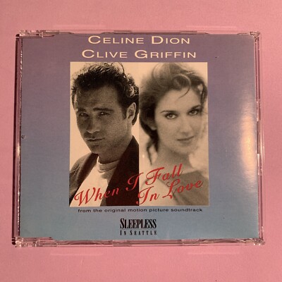 Celine Dion & Clive Griffin - When I Fall In Love (CD, 1993) 3 TRK IMPORT *RARE*