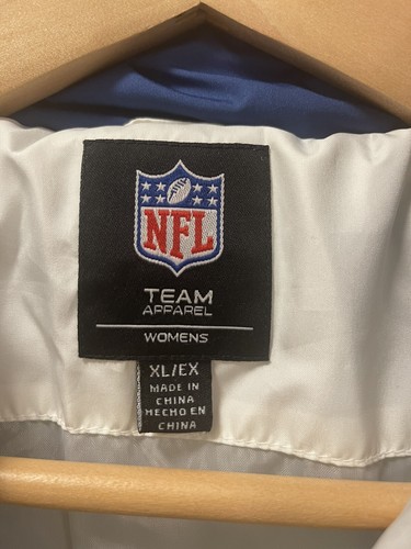NFL Indianapolis Colts Women's White Lightweight Puffer Jacket Size XL - Picture 3 of 8
