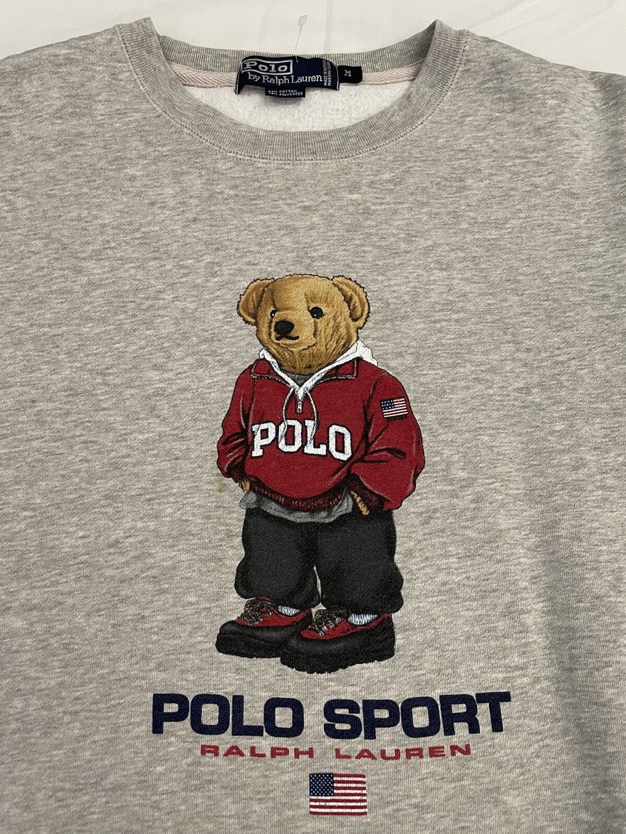 Ralph Lauren Polo Bear トレーナー US S 新品 Polo Sport Ralph Lauren Vintage Polo Bear USA Crewneck Size
