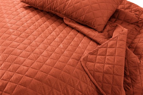 Luxus geprägte gesteppte Bettwäsche Sofa Überwurf & Kissenbezug Doppel Kingsize Bett Set - Bild 32 von 61