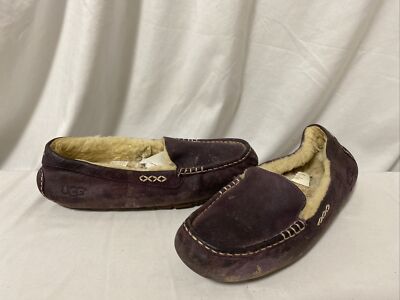 UGG Women's Ansley 3312 Lace up Moccasin Slipper Size 10 Brown EUR 41 UK 