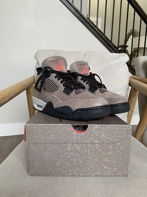 Size 9 - Jordan 4 Retro Infrared/Off White/Oil Gray/Taupe Haze