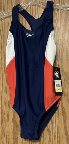 Speedo Girls Size Medium (10/12) 1 Piece Swimsuit