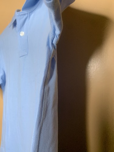Cat & Jack Size Large (12-14) Shirt Polo Blue School Uniform Short Sleeve - Picture 9 of 13