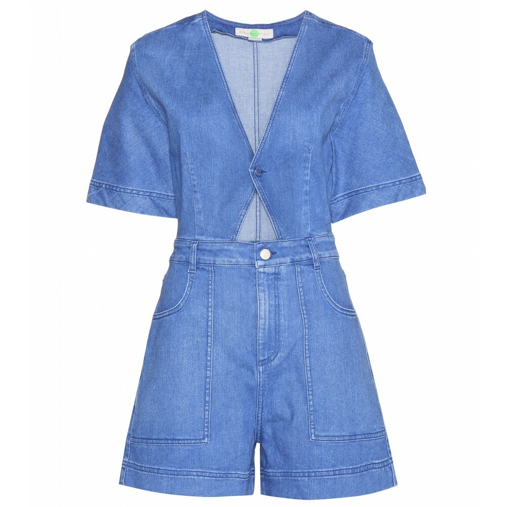 Stella McCartney Blue Cut-out Denim Romper - Choice of Sizes 36