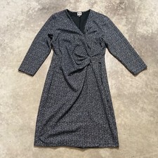 Calvin Klein Dress Womens Sz 8 Glitter Knee Surplice Cocktail Party BHFO 0563